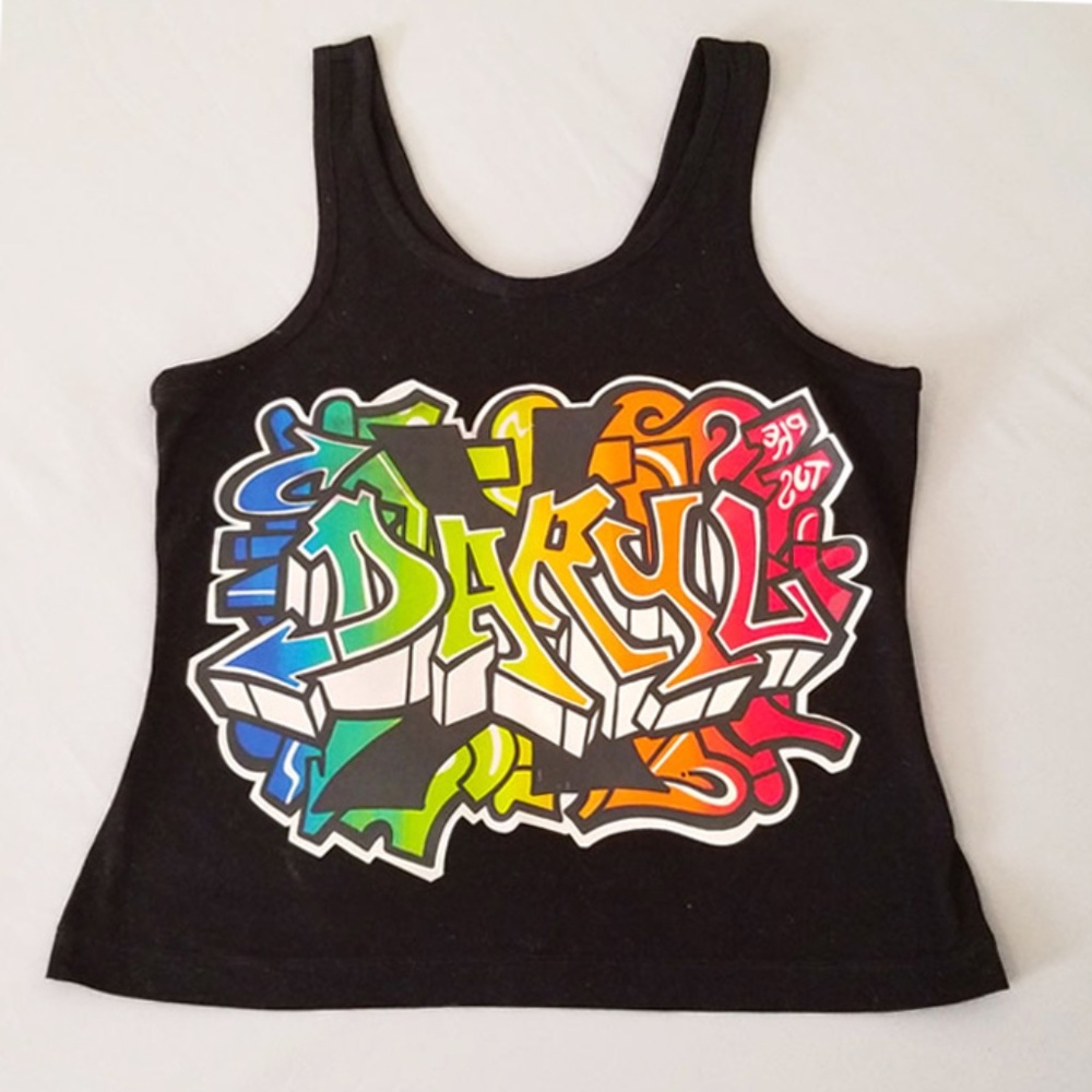 daryl K Grafitti Tank Top Black - Collectable